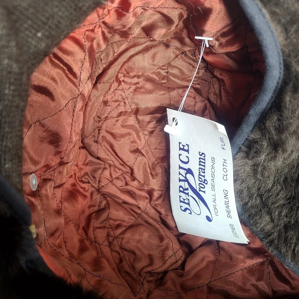 Vintage Women's Mink Fur Hat Brown Ear Flaps Winter‎ Ushanka - Picture 4 of 4